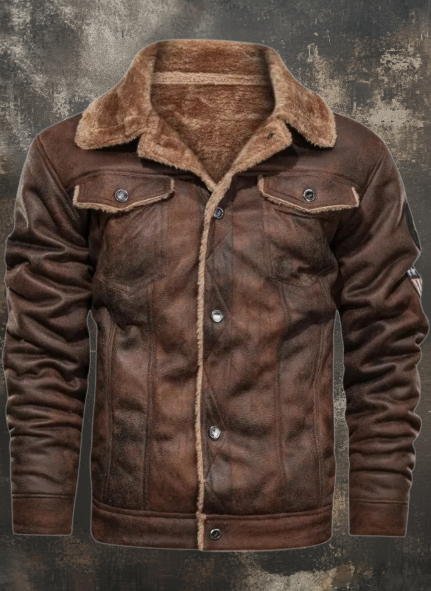 Men's Leather Jacket - Rostok