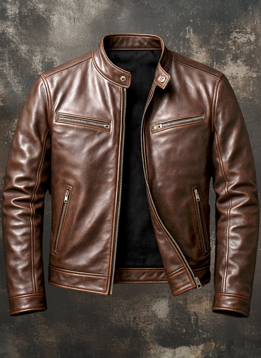 Men's Leather Jacket - Bargen