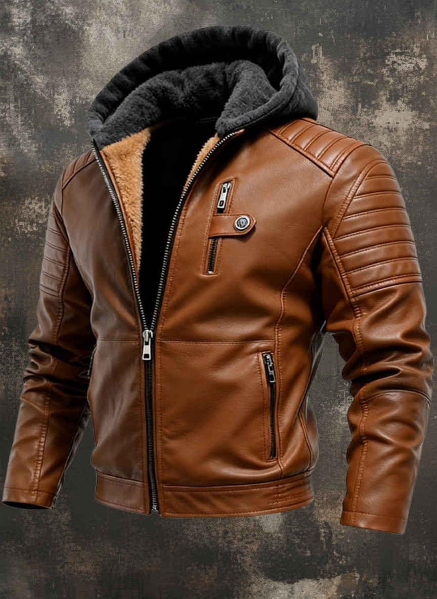 Men's Leather Jacket - Riga