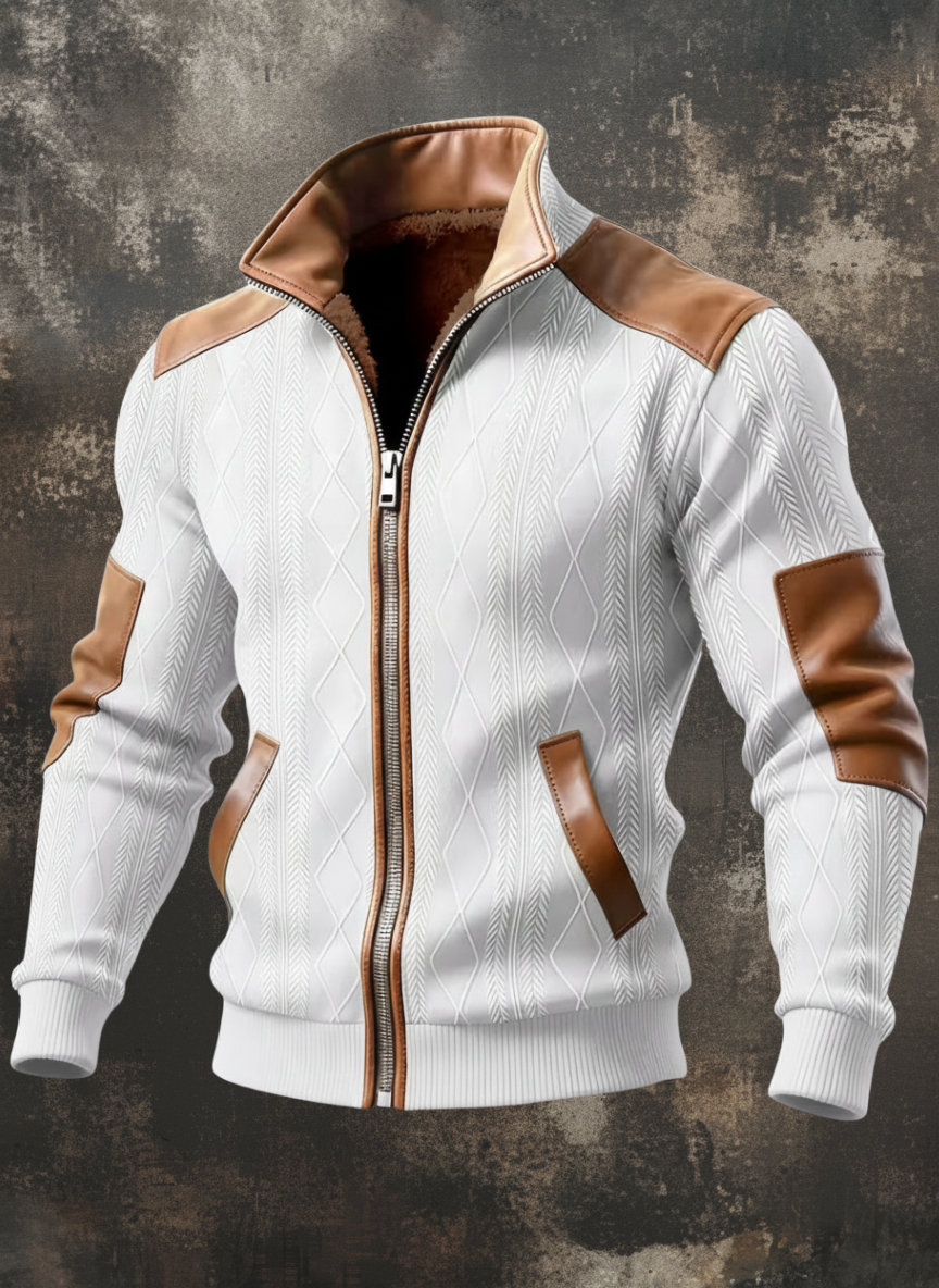 Men's Leather Jacket - Sjajeli