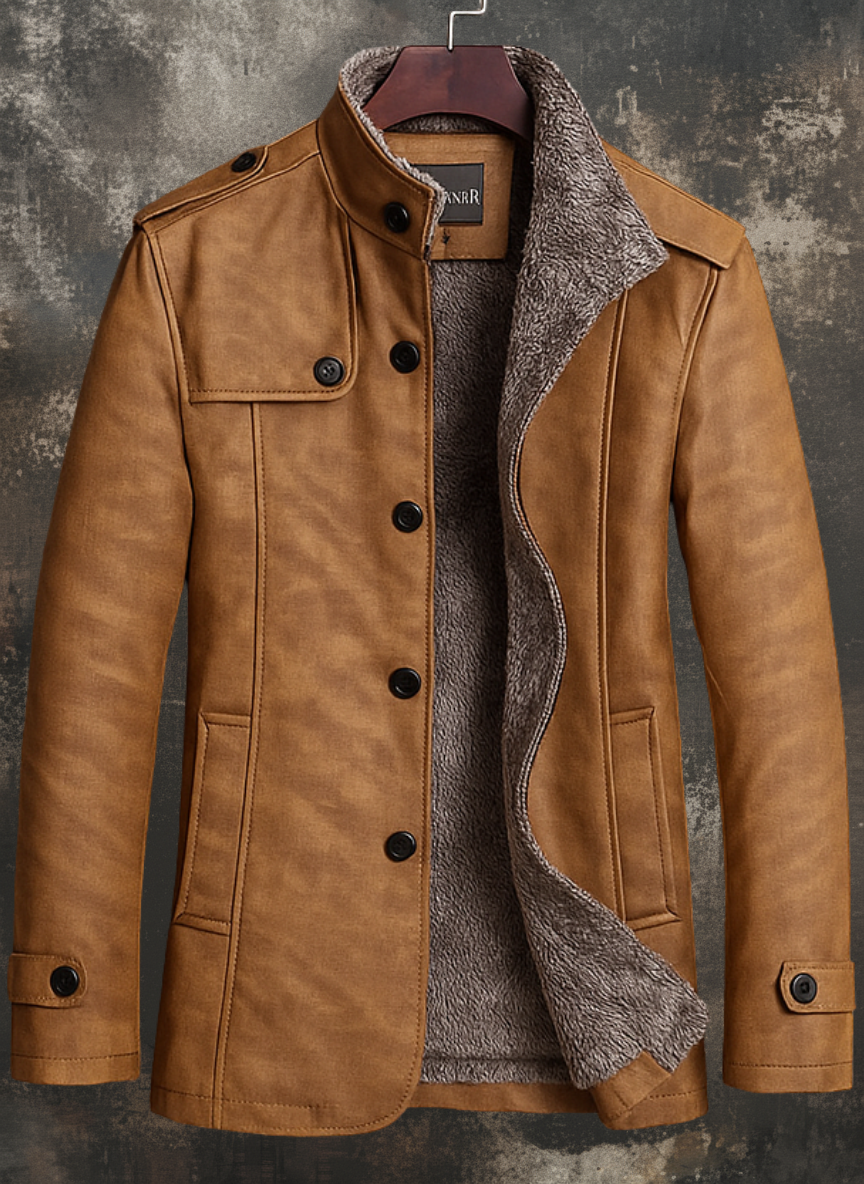 Men's Leather Jacket - Voloma