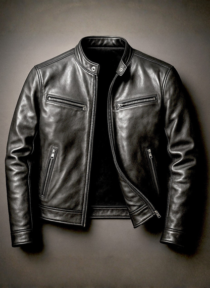 Men's Leather Jacket - Bargen