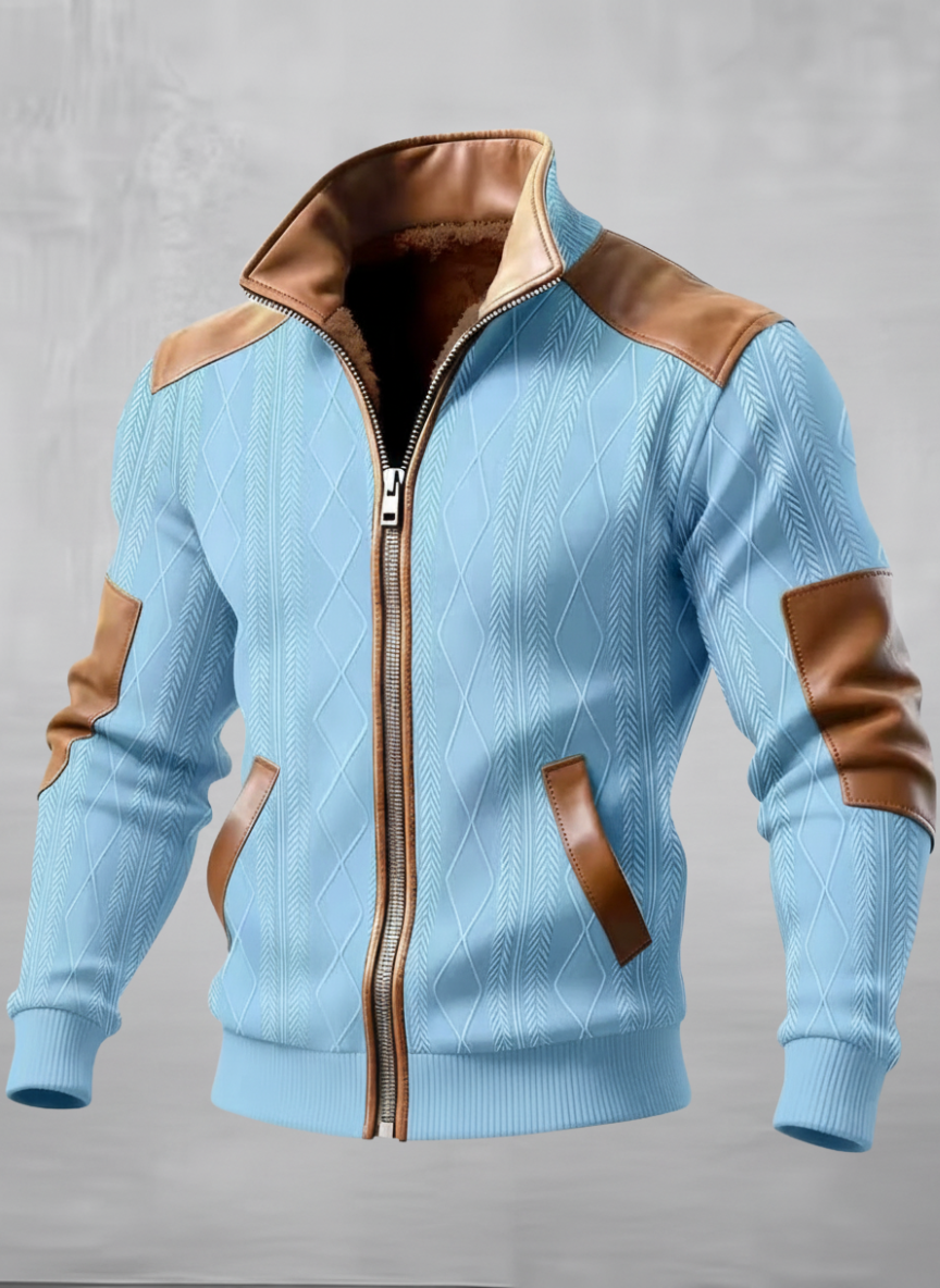 Men's Leather Jacket - Sjajeli