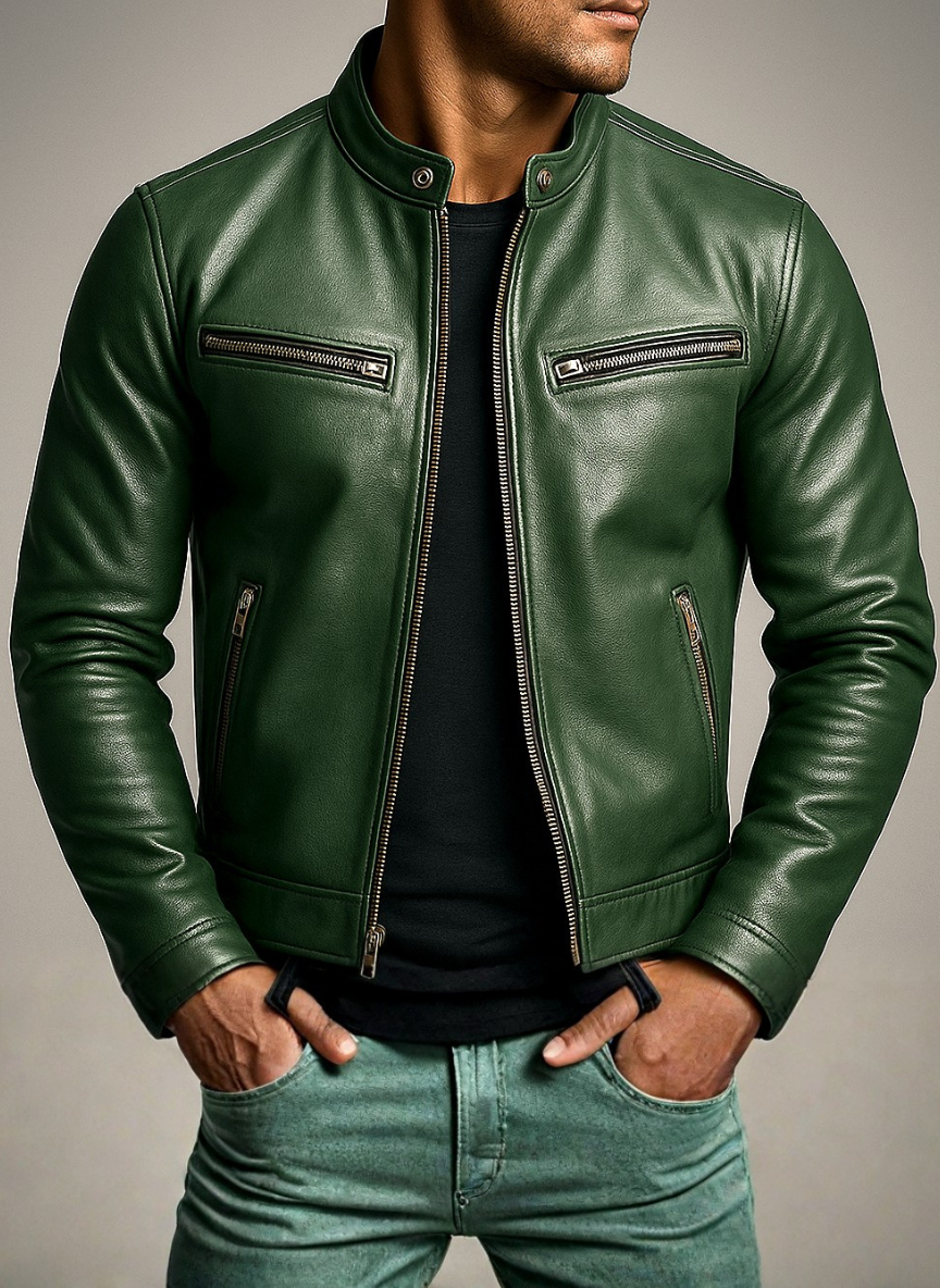Men's Leather Jacket - Bargen