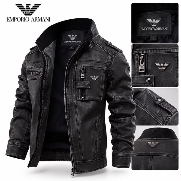 Emporio Armani™ Heritage Leather Jacket