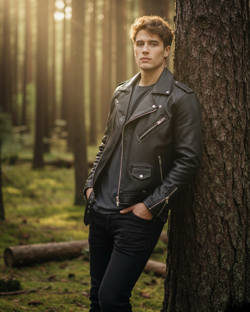 Men's Leather Jacket - Roma