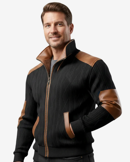 Men's Leather Jacket - Sjajeli