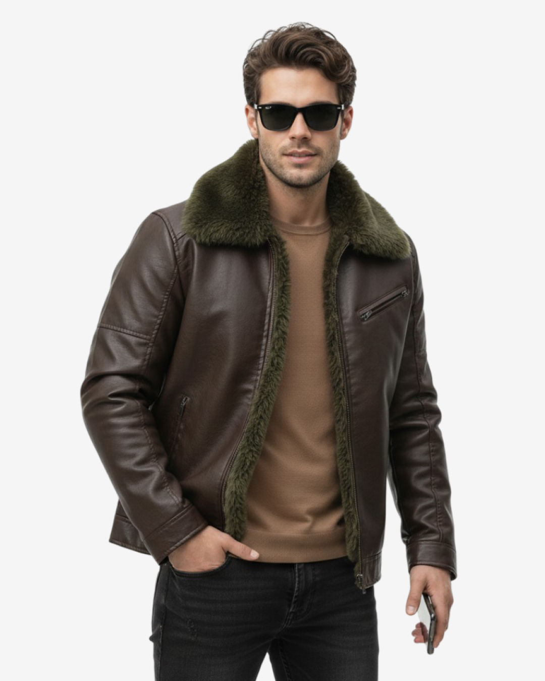Men's Leather Jacket - Stockholm