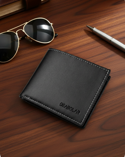 Men's Leather Wallet - Dijon