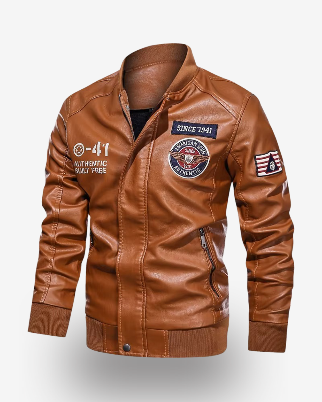 Men's Leather Jacket - Esrange